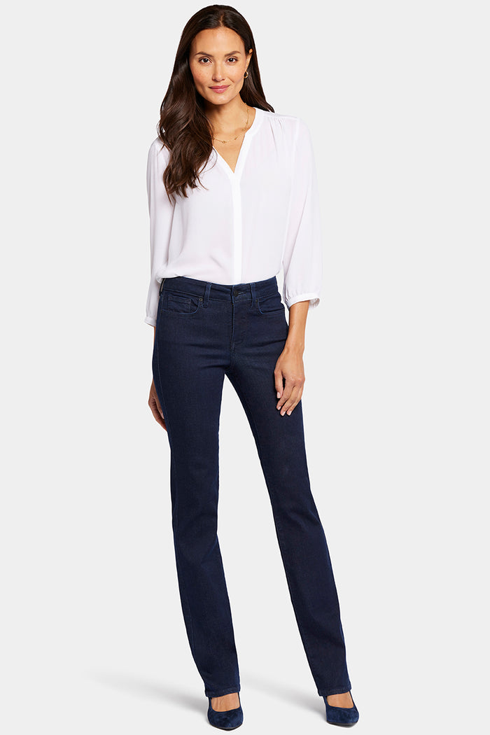 Marilyn Straight Jeans Dark Blue Premium Denim | Rinse
