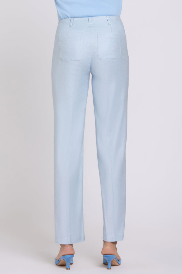 Marilyn Straight Pants In Stretch Linen | Blue Clover | Pants | NYDJ