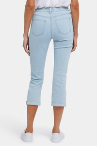 Chloe Skinny Capri Jeans In Cool Embrace® Denim With Roll Cuffs | Clear Water | Pants | NYDJ