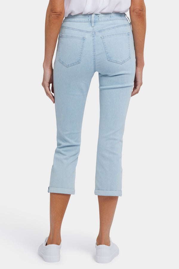 Chloe Skinny Capri Jeans In Cool Embrace® Denim With Roll Cuffs | Clear Water | Pants | NYDJ