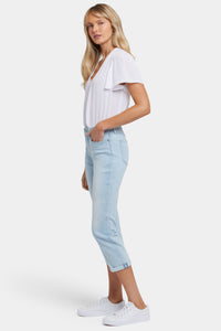 Chloe Skinny Capri Jeans In Cool Embrace® Denim With Roll Cuffs | Clear Water | Pants | NYDJ