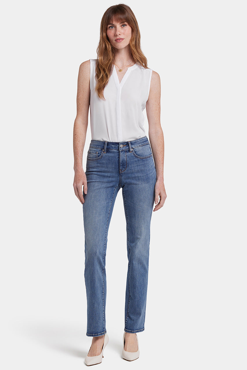 NYDJ's Marilyn Straight Jeans in Cool Embrace® Denim - Eco