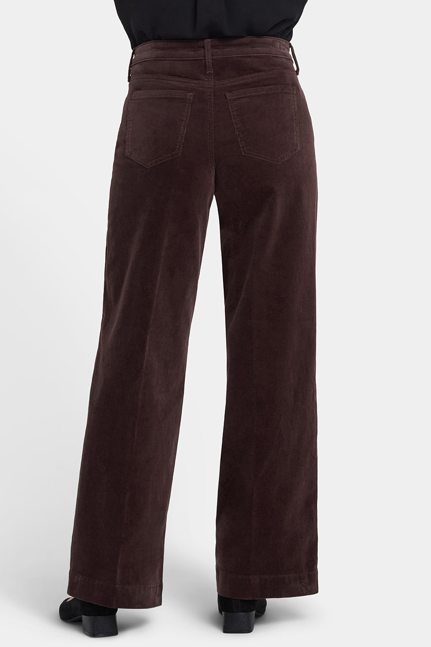 Teresa Wide Leg | Bitter Chocolate | Non Denim | NYDJ