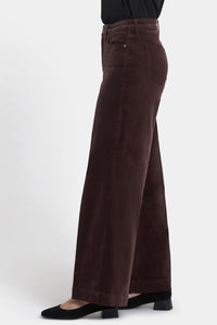 Teresa Wide Leg | Bitter Chocolate | Non Denim | NYDJ