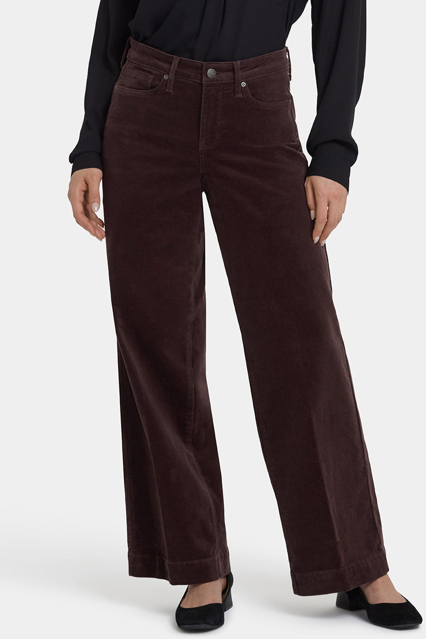 Teresa Wide Leg | Bitter Chocolate | Non Denim | NYDJ
