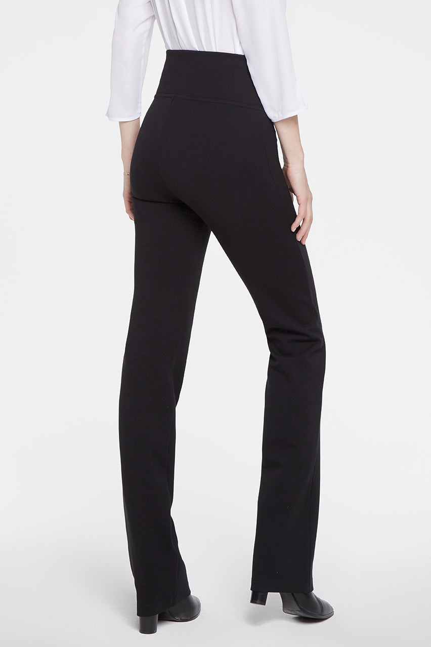 Pull-On Straight Pants Sculpt-Her™ Collection | Black | Non Denim | NYDJ