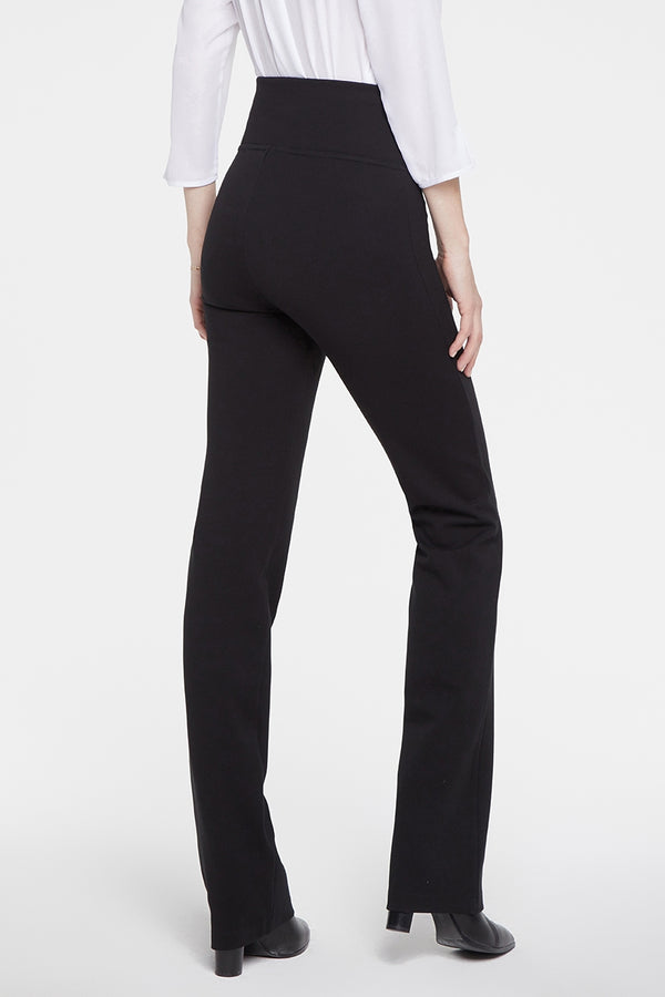 Pull-On Straight Pants Sculpt-Her™ Collection | Black | Non Denim | NYDJ