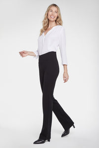 Pull-On Straight Pants Sculpt-Her™ Collection | Black | Non Denim | NYDJ