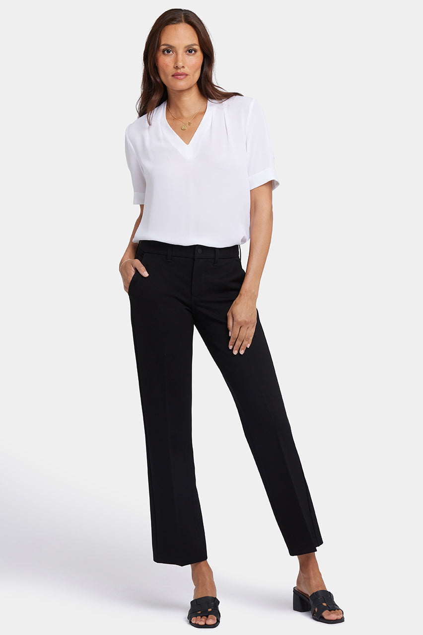 Straight Leg Trouser | Black | Pants | NYDJ