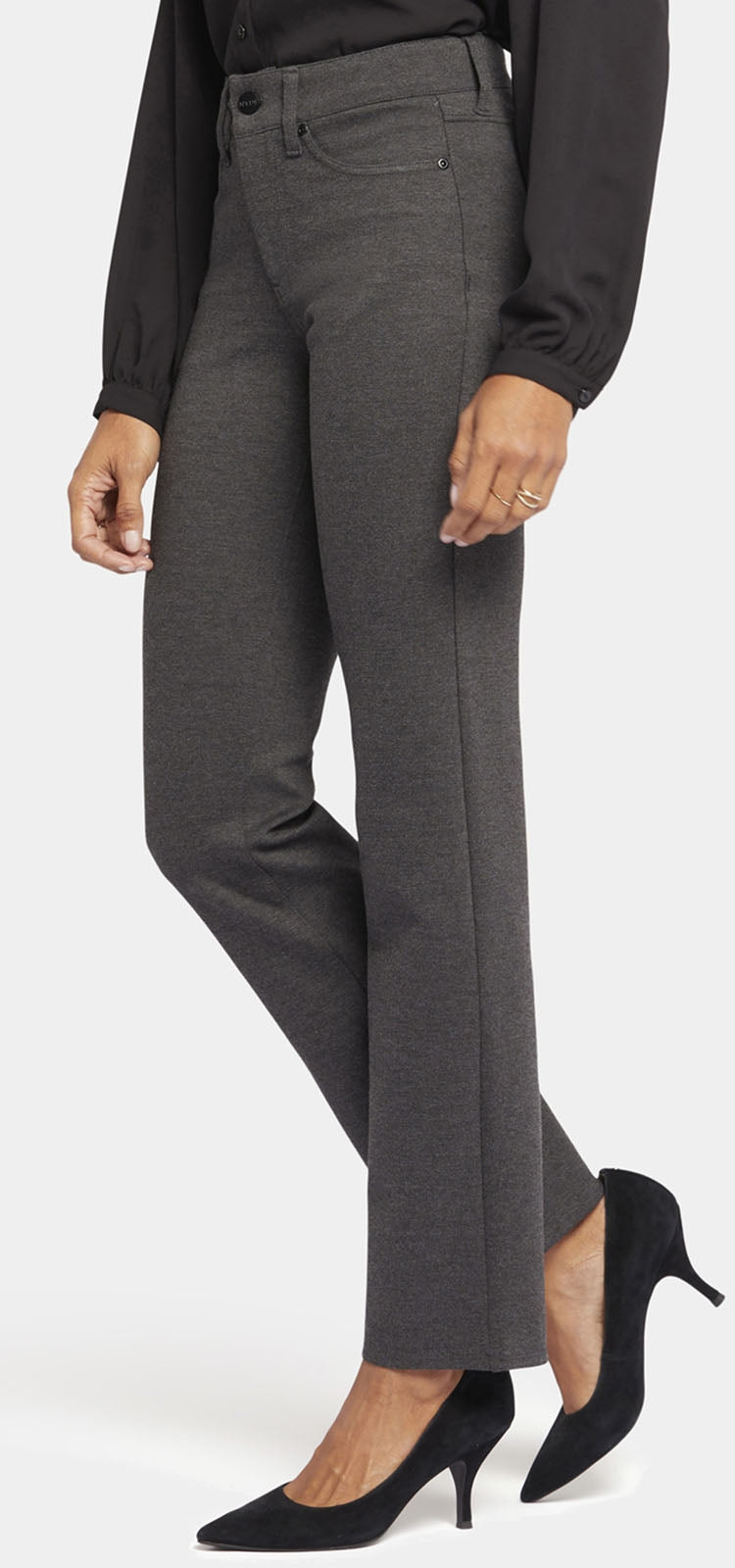 Marilyn Straight | Charcoal Heather | Pants | NYDJ
