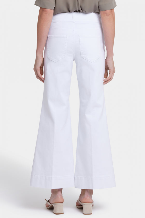Mia Palazzo Ankle Jeans In Cool Embrace® Denim With High Rise | Optic White | Pants | NYDJ