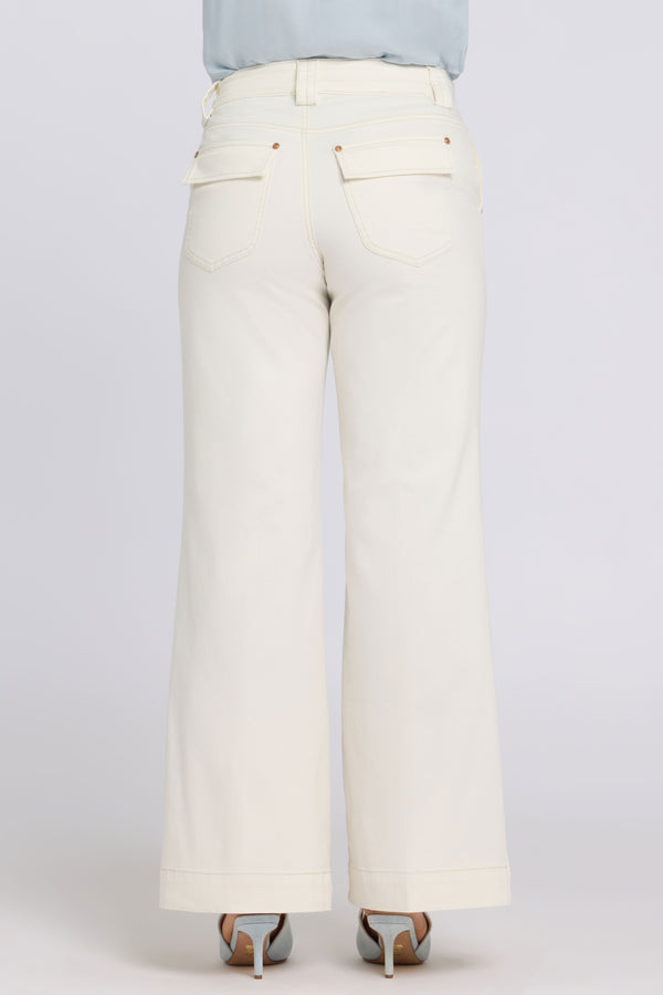 Mia Palazzo Jeans With High Rise | Vintage White | Denim | NYDJ