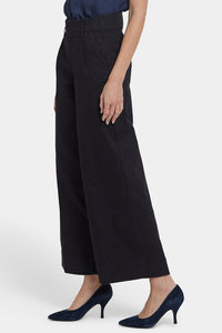 Mona Wide Leg Jeans With High Rise | Black | Pants | NYDJ