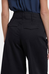Mona Wide Leg Jeans With High Rise | Black | Pants | NYDJ