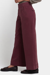 Mona Wide Leg Jeans With High Rise | Sienna Red | Pants | NYDJ