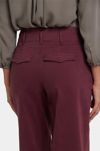 Mona Wide Leg Jeans With High Rise | Sienna Red | Pants | NYDJ