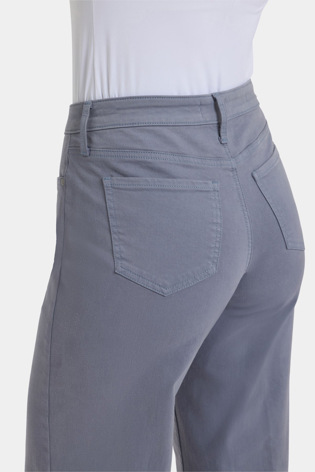 Teresa Wide Leg Ankle Jeans | Shadow Blue | Pants | NYDJ