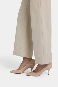 Teresa Wide Leg Ankle Jeans | Feather