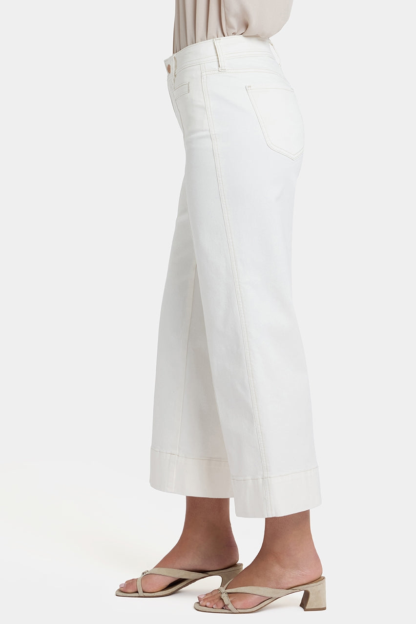 Teresa Wide Leg Ankle Jeans | Vintage White | Denim | NYDJ