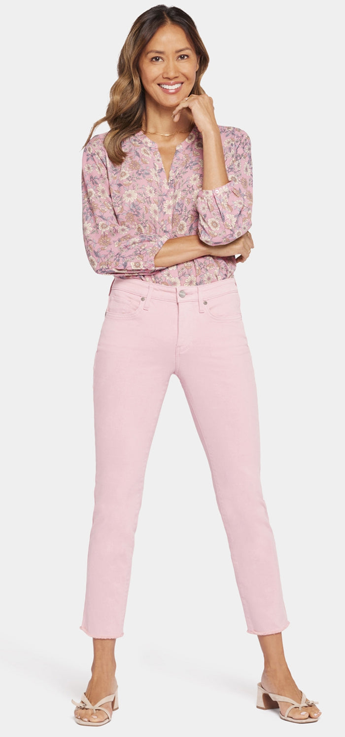 Sheri Slim Ankle Jeans Pink Coloured Denim | Aphrodite | Pants | NYDJ