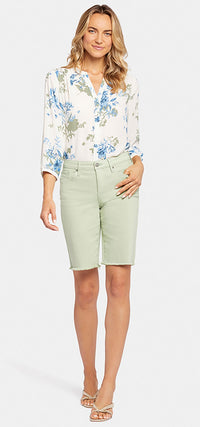 Boyfriend Short Mint Green Coloured Denim | Beginning | Shorts | NYDJ