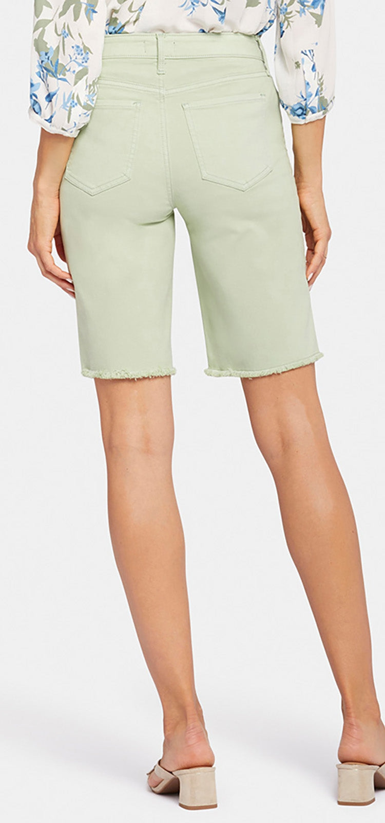 Boyfriend Short Mint Green Coloured Denim | Beginning | Shorts | NYDJ