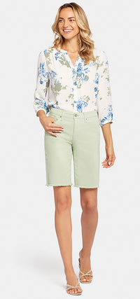 Boyfriend Short Mint Green Coloured Denim | Beginning | Shorts | NYDJ