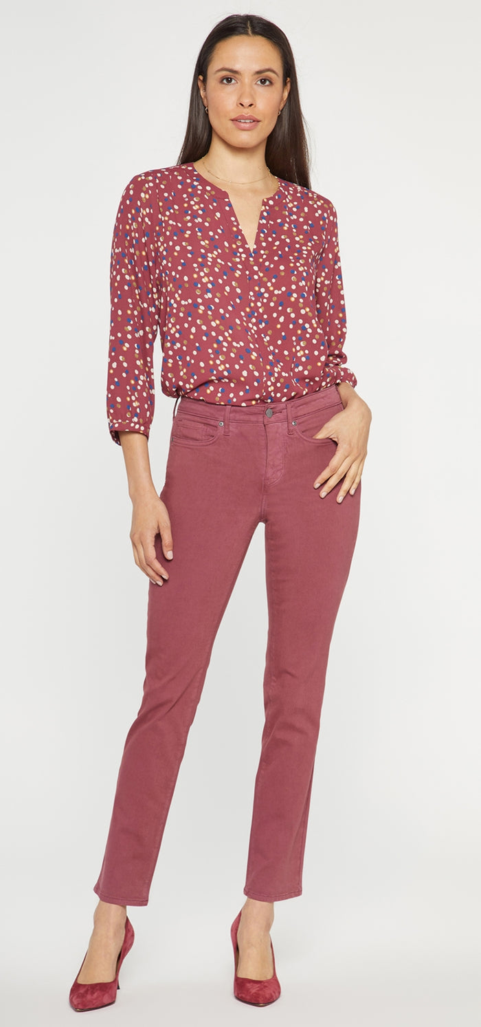Sheri Slim Jeans Red Coloured Denim | Husk | Pants | NYDJ