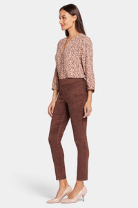 Basic Legging Dark Brown Faux Suede | Dark Chocolate | Non Denim | NYDJ