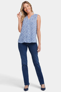 Sleeveless Pintuck Blouse Floral Print | Placida | Top | NYDJ