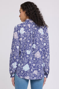 Pleated Front Tunic | Poppy's At Dusk | Top | NYDJ