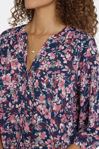 Pintuck Blouse | Rosetta Blooms | Blouse | NYDJ