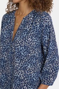 Pintuck Blouse | Indigo Cat | Blouse | NYDJ