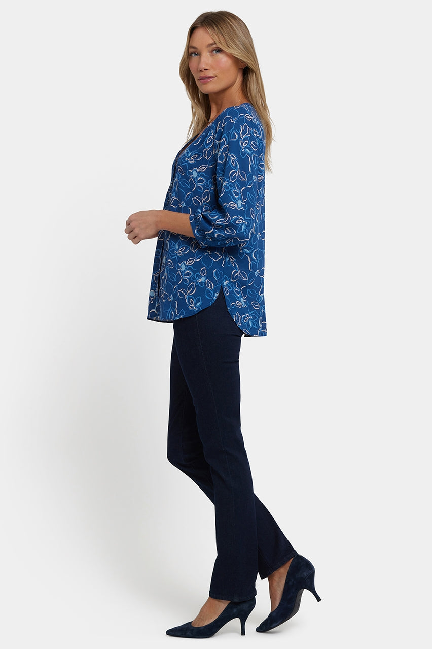 Pintuck Blouse | Fleur D'Yvette | Blouse | NYDJ