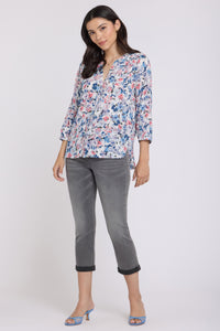 Pintuck Blouse | Desert Blooms | Blouse | NYDJ