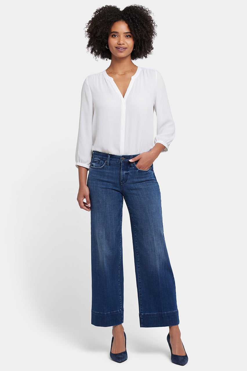 (取寄) エヌワイディージェイ レディース テレサ ワイド レッグ ジーンズ イン ピカソ レイク NYDJ women Teresa Wide Leg Jeans in Picasso Lake Picasso Lake Teresa Wide Leg – NYDJ UK