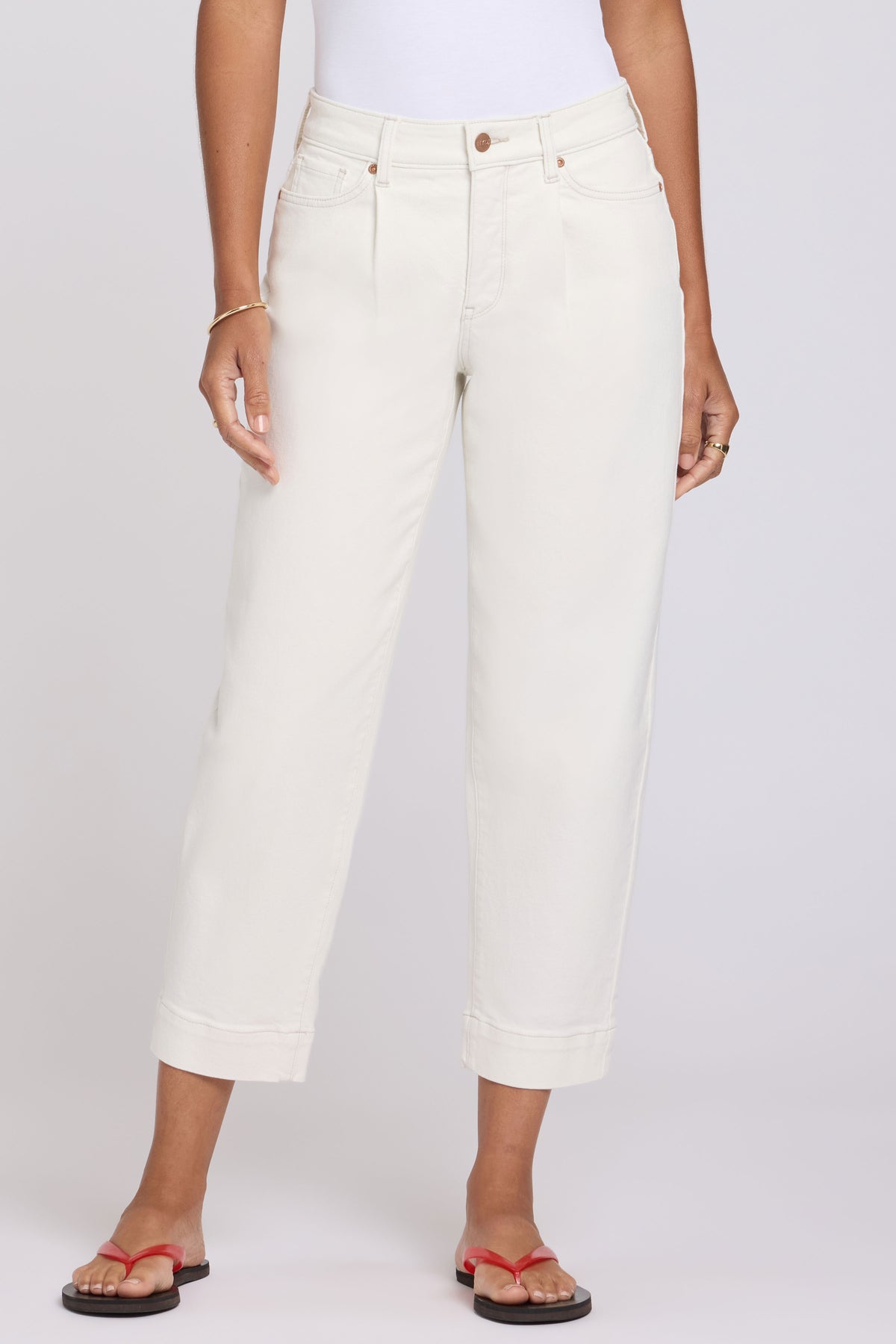 Balloon Ankle Jeans | Vintage White | Pants | NYDJ