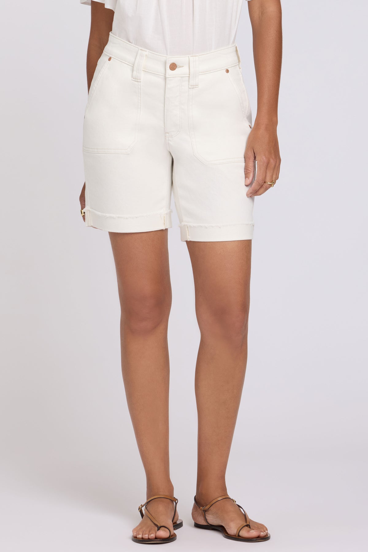 Diana Relaxed Denim Shorts | Vintage White | Shorts | NYDJ