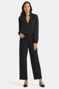Jemma Barrel Jeans Black Premium Denim | Night Tides | Denim | NYDJ