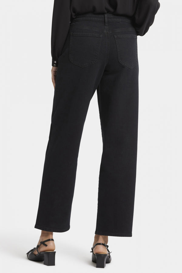 Jemma Barrel Jeans Black Premium Denim | Night Tides | Denim | NYDJ