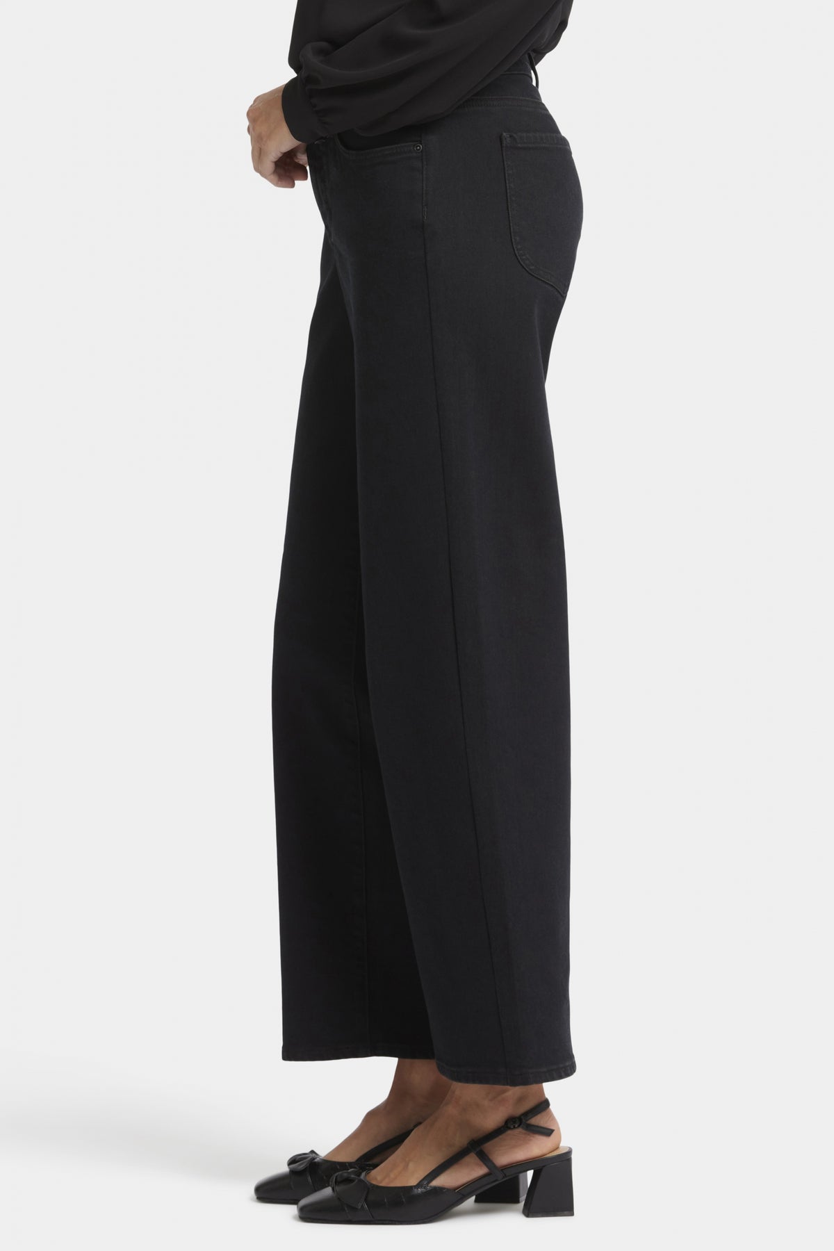 Jemma Barrel Jeans Black Premium Denim | Night Tides | Denim | NYDJ