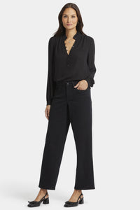 Jemma Barrel Jeans Black Premium Denim | Night Tides | Denim | NYDJ