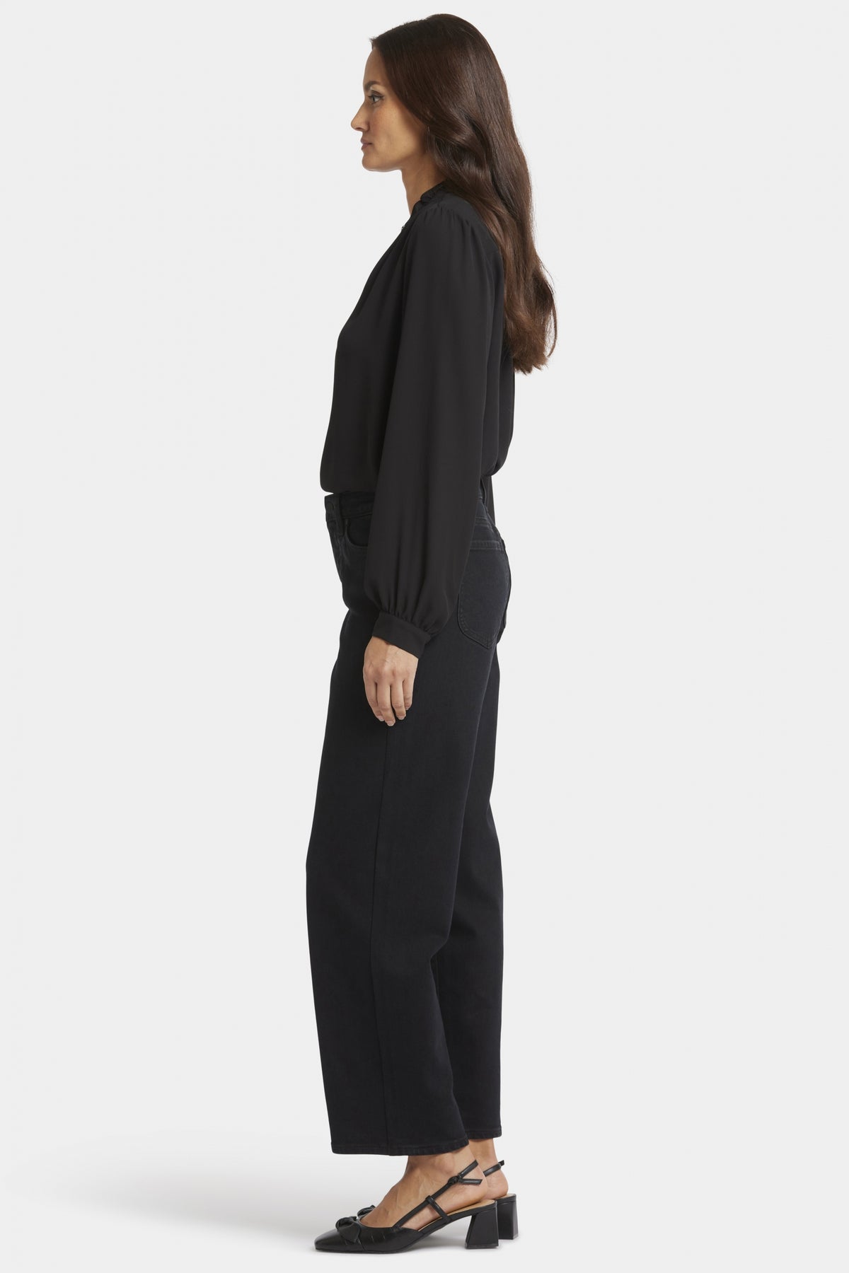 Jemma Barrel Jeans Black Premium Denim | Night Tides | Denim | NYDJ
