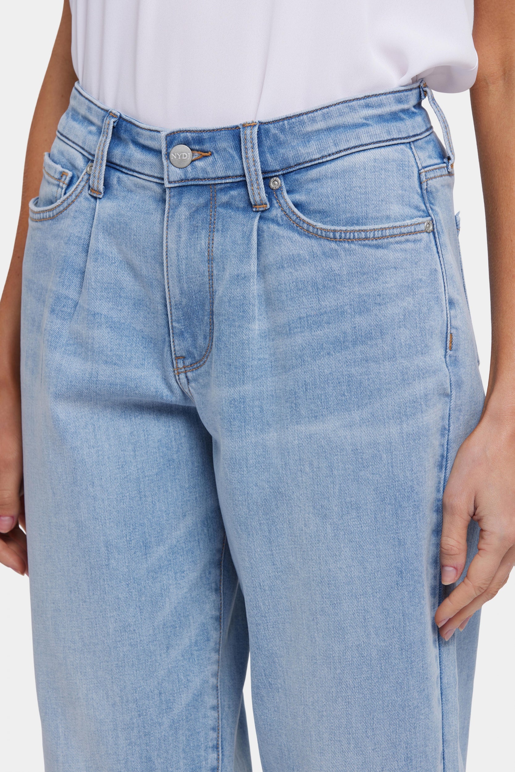 NYDJ's Balloon Ankle Jeans with High Rise | Sustainable High Waist