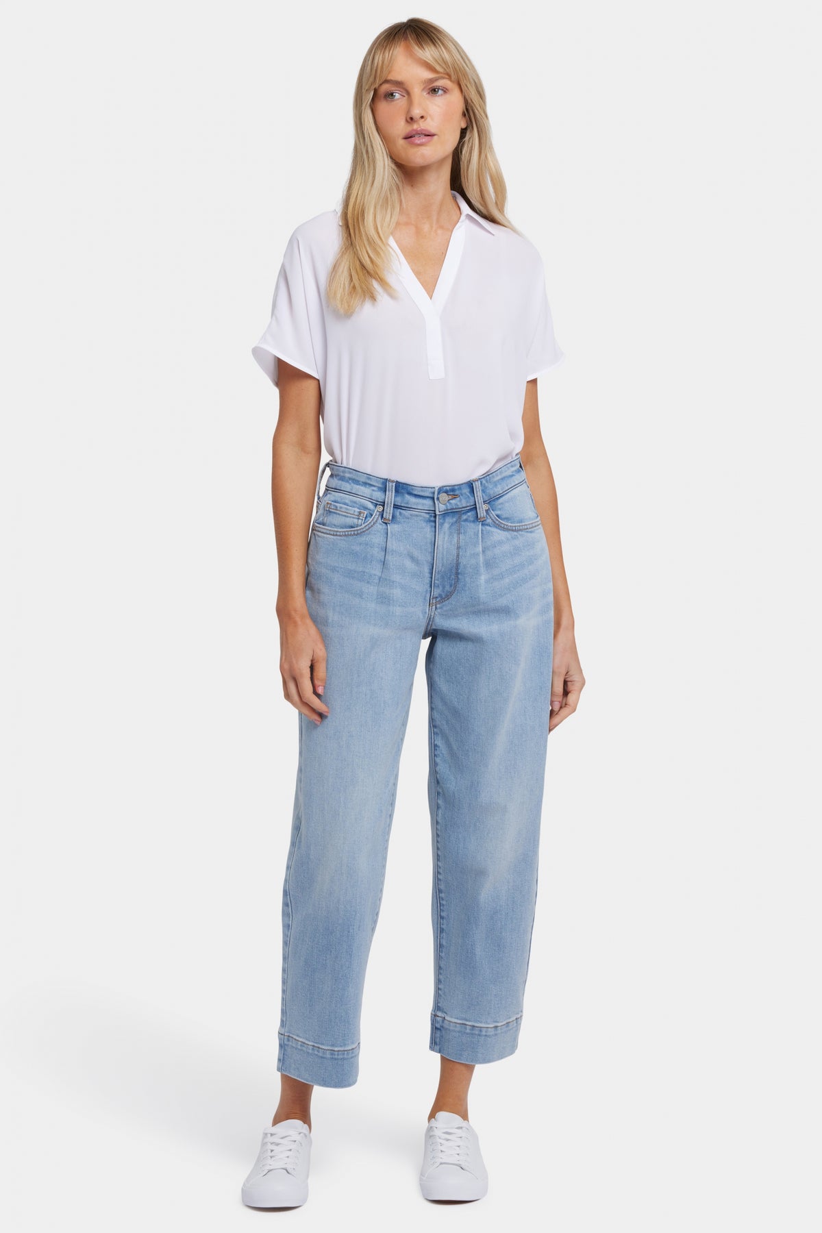 NYDJ's Balloon Ankle Jeans with High Rise Sustainable High Waist