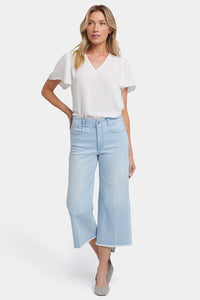 Brigitte Wide Leg Capri | Clear Water | Pants | NYDJ