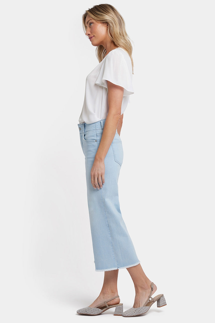 Brigitte Wide Leg Capri | Clear Water | Pants | NYDJ