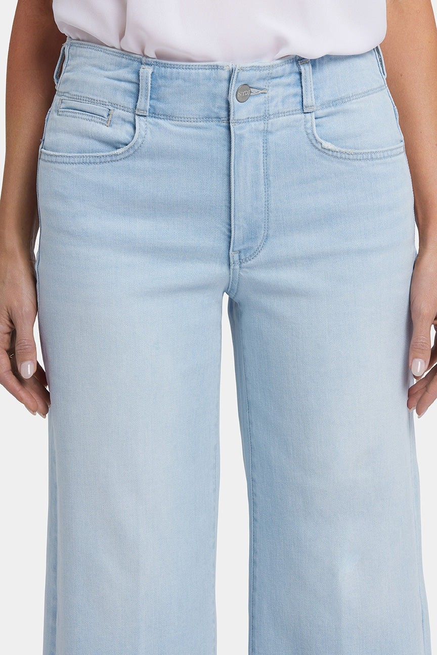 Brigitte Wide Leg Capri | Clear Water | Pants | NYDJ