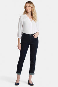 Margot Girlfriend Jeans Dark Blue Premium Denim | Midnight Falls | Denim | NYDJ