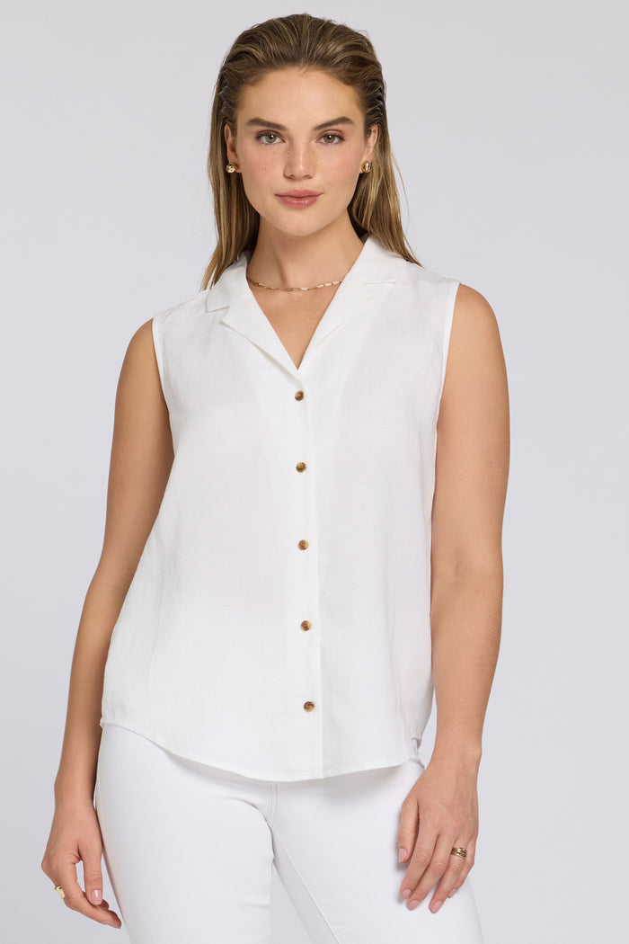 Victoria Blouse Optic White | Optic White | Blouse | NYDJ